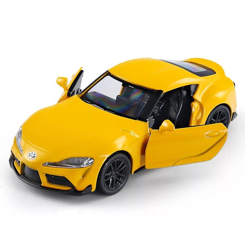 Форсаж JDM 2020 Toyota GR Supra Суперкар Симуляция Литой и Игрушечный Автомобиль RMZ city 1:36 моделей автомобилей из сплава, подарки для детей