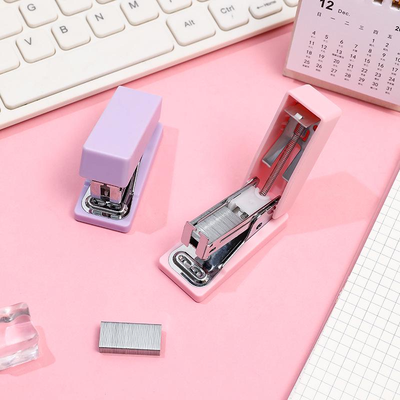 Макарон Но. Мини-степлер - Портативный, для офиса и студентов