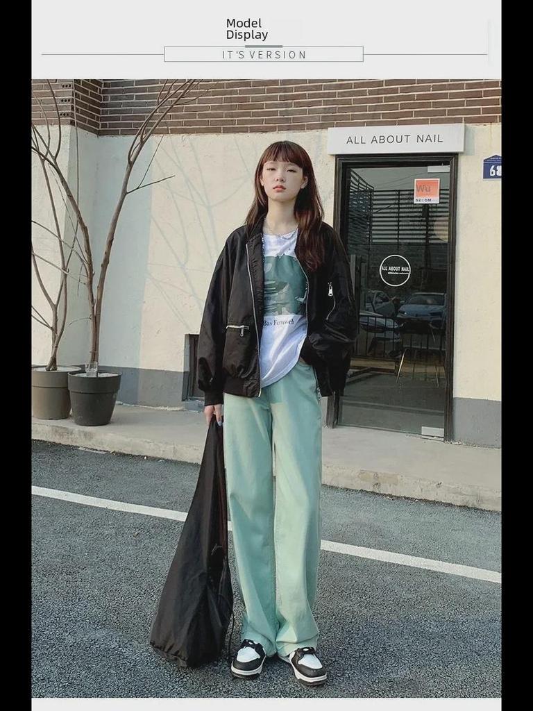 Женские джинсы с высокой талией и широкими штанинами — повседневный стиль осень/зима