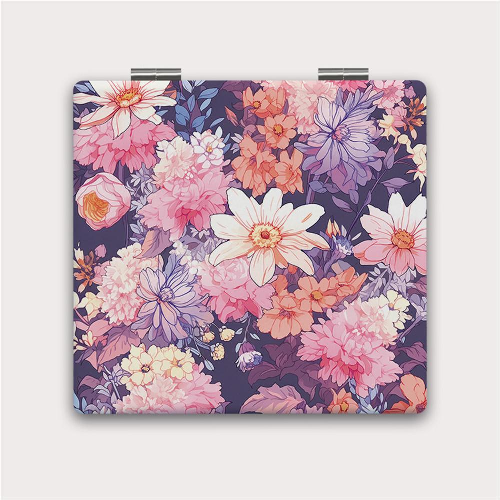 Ручной Портативный Маленький Зеркало для Макияжа Складной Инструмент для Косметики Портативное Двустороннее Складное Зеркало для Макияжа Бабочка Квадратное