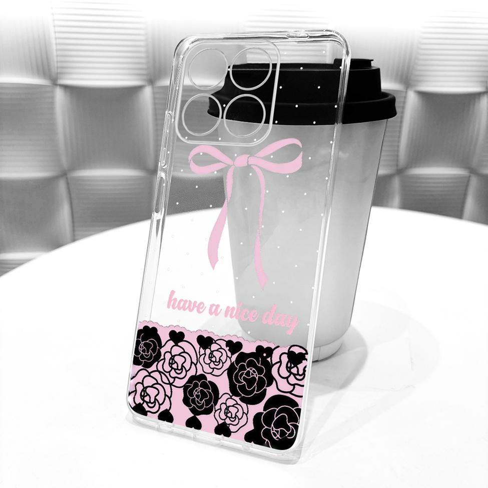 For Honor X8a 4G Case Transparent Cute Cat Fashion Butterfly Funny Painted Casing CRT-LX1 CRT-LX2 CRT-LX3