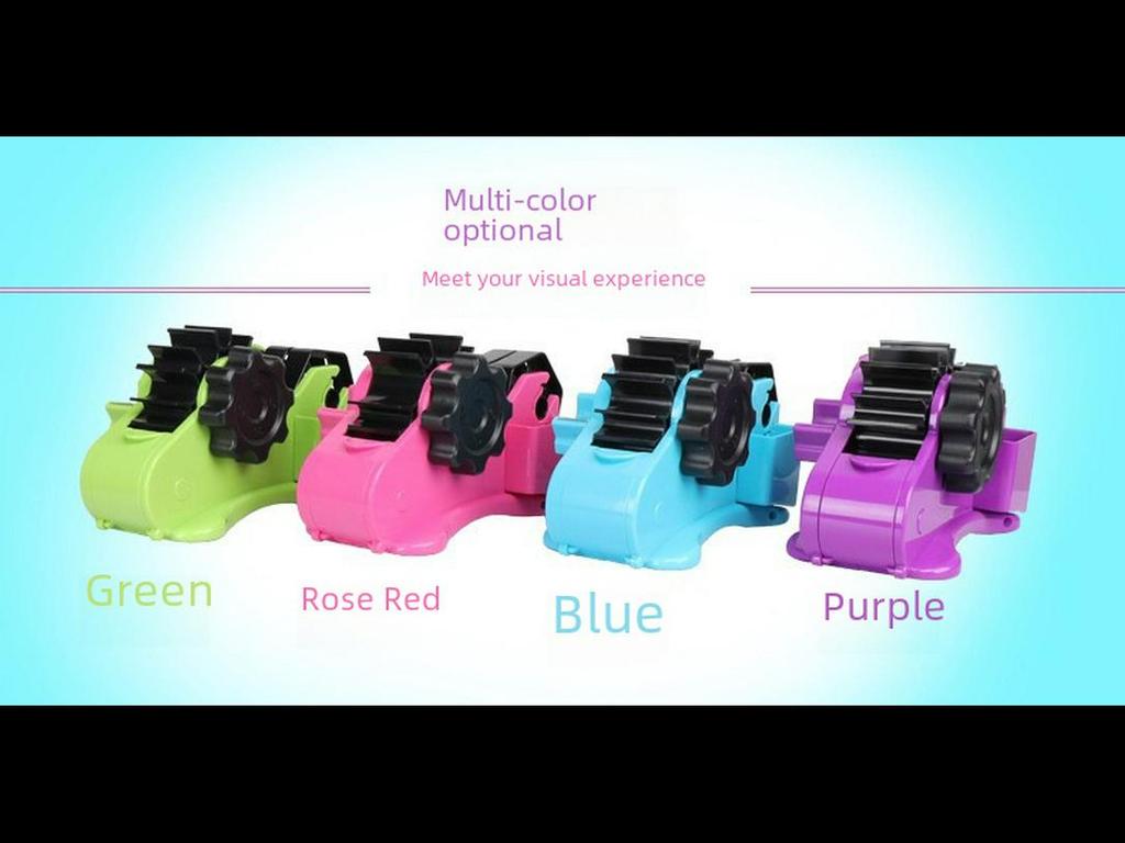 Автоматический многофункциональный диспенсер для клейкой ленты: Пластиковый роликовый резак для герметизирующей и канцелярской ленты