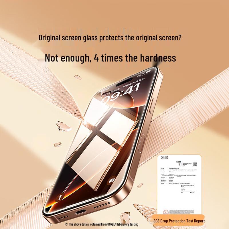 UGREEN Corning Pro Tempered Glass Screen Protector for iPhone 16 Pro Max