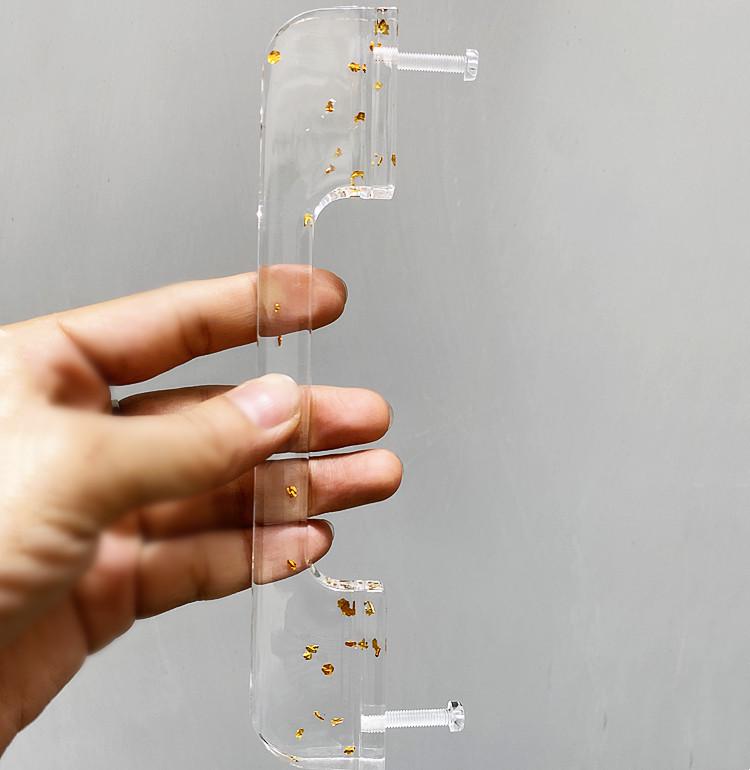 180 мм прозрачная акриловая ручка для шкафа, для дверей и ящиков