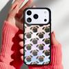 Мягкий чехол для телефона с изображением милого щенка мопса для iPhone 17 16 15 14 13 Pro Max Задняя крышка для 12 11 Pro Coque