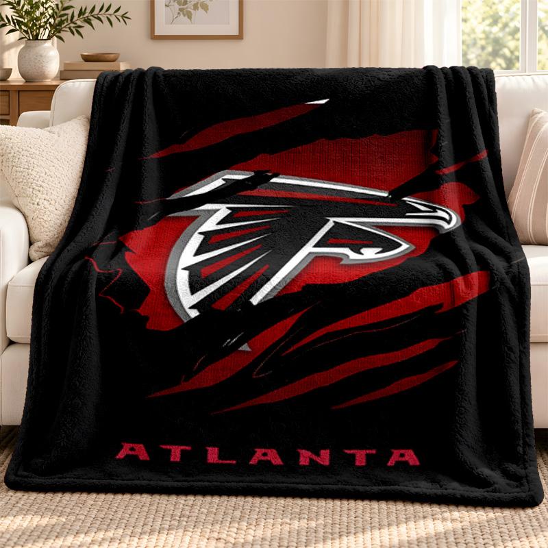 Плед Atlanta Falcons Фланелевый Плед Мягкий Уютный Плюшевый Плед для Дивана Кровати Легкий Домашний Декор На Открытом Воздухе Кемпинг