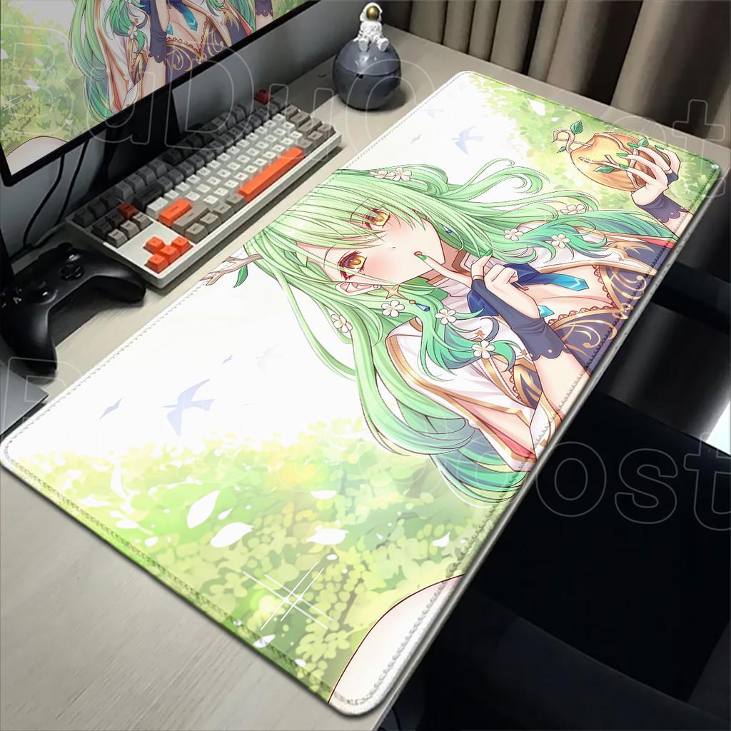 Hololive Ceres Fauna Коврики для клавиатуры ноутбука HD-печать Компьютерный Аниме Расширенный ковер для стола Игровой коврик для мыши PC Резиновые аксессуары