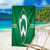 Green Werder Symbol Beach Towel - Soft, Absorbent Microfiber, Lightweight, Ideal for The Beach, Parties, Travel, Camping fan gifts