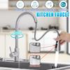 New Modern Kitchen Stainless Steel Mixer Tap Sink Spray Pull-Out Faucet Swivel Spout Silvery