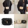 Chic Women's Small Chain Crossbody Bag Fashionable Spring 2024 Pu Leather Minimalist