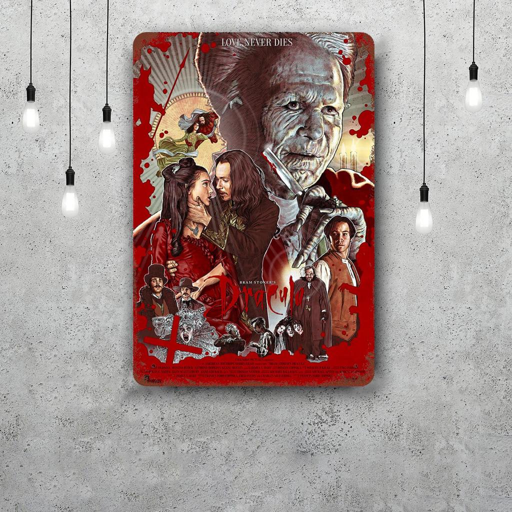 bram stokers dracula Vintage Metal Tin Signs Posters Decor Retro Metal Plaque Wall Art Decor for Garage Bar