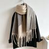 NEW Luxury Brand Women Simple Solid Cashmere Scarf Fashion Universal Winter Warm Shawl Pashmina Tassel Blanket Scarves