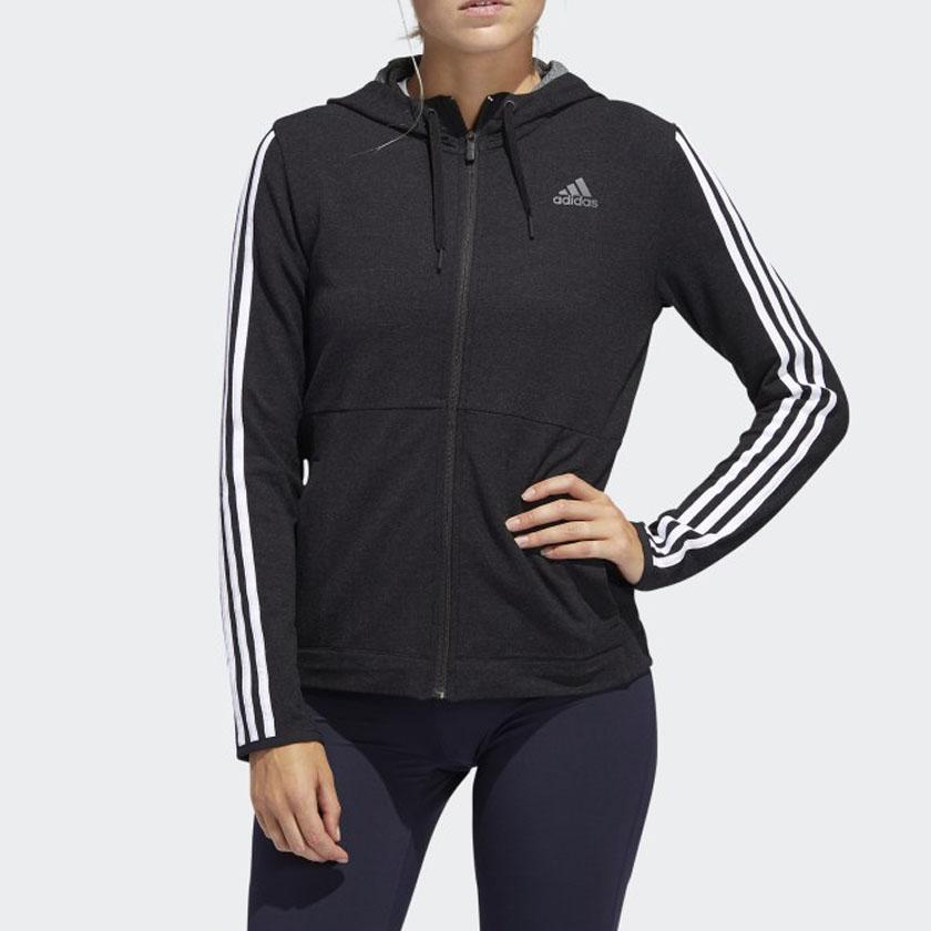 adidas Тренировочная спортивная куртка женская верхняя одежда черная FJ7316