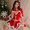 Cute Christmas Suit Erotic Lingerie Pussy Girl Small Breast Red Hot Suit Pure Desire Suspender Skirt Uniform