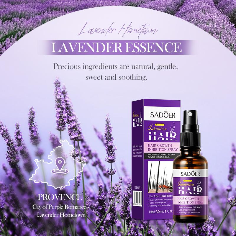 Спрей для замедления роста волос SADOER, спрей для замедления роста волос под мышками и на ногах