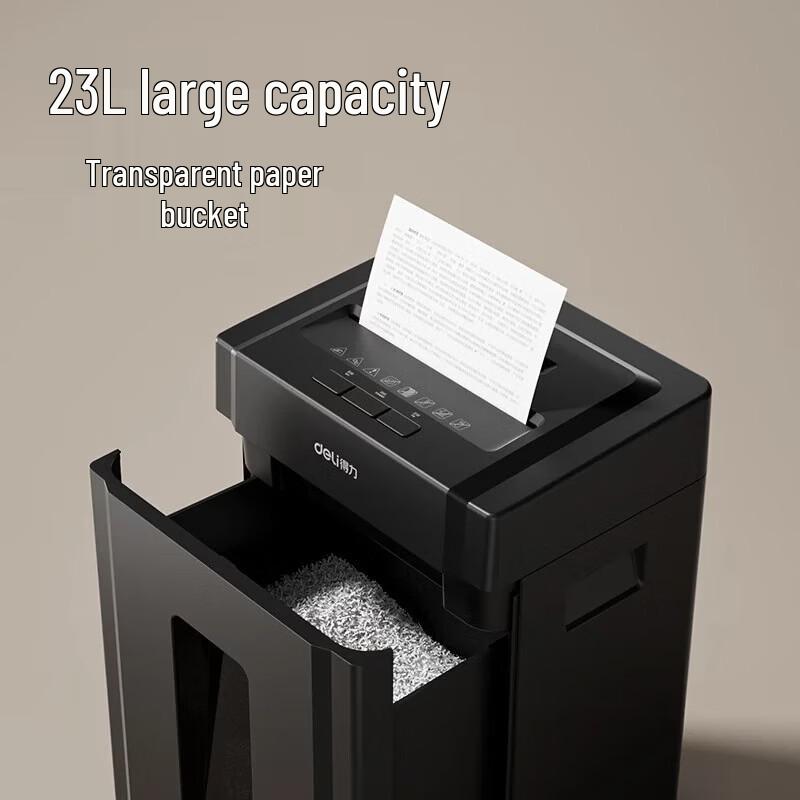 Deli 33043 Home Office Paper Shredder CN plug (adapter included)