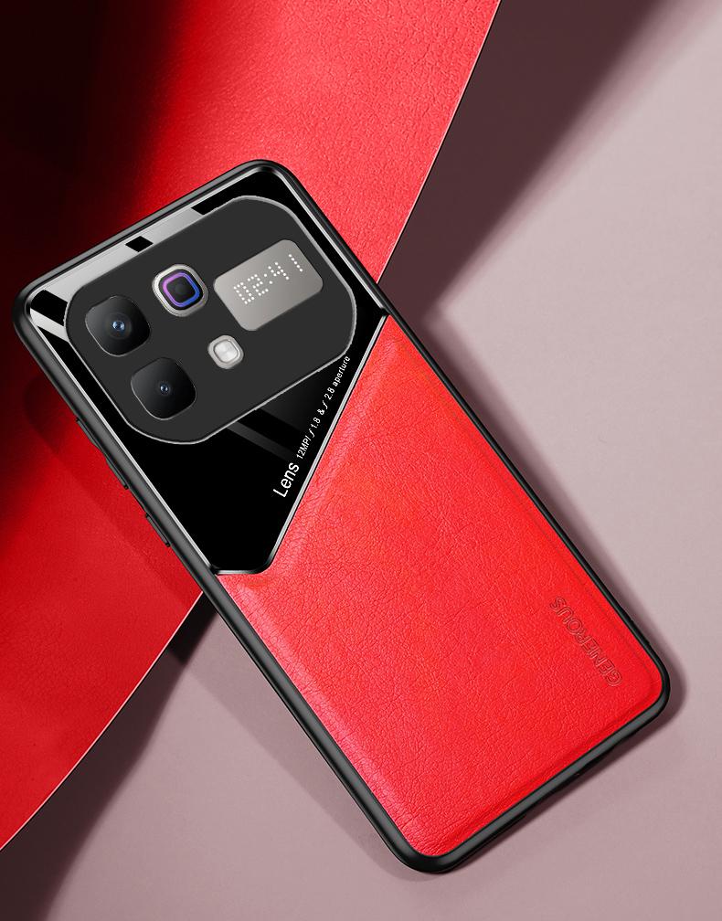 EUCAGR Чехол для Infinix Note 60 Pro Роскошный Мягкий ПУ Кожаный Магнитный Защитный Задний Чехол-Ракушка для Телефона Infinix Note60 Pro