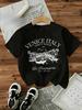 Vintage Tshirt Unisexs Y2k Style Tshirt Graphic Italian Venice Printed Short Sleeve Crew Neck Top Shirt Casual