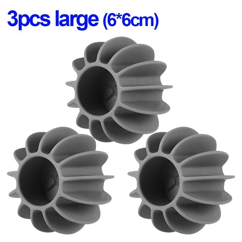 Большие силиконовые волшебные шарики для стирки, многоразовые, против наматывания, для стиральной машины, шарики для глубокой очистки одежды, мягкие шарики для стирки