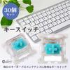 Rubonarie Key Switches, Blue Axis, Replacement Axis for Mechanical Keyboards, Gaming Keyboards, 30-Piece Set (Blue)