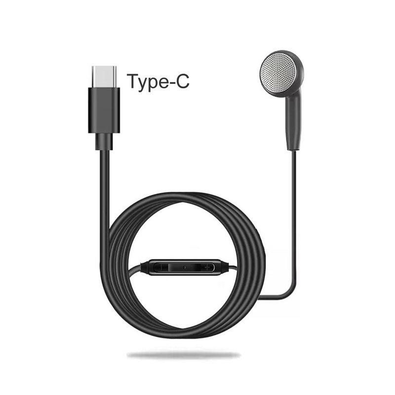 Проводные наушники-вкладыши 3,5 мм/Type-C, Hi-Fi стерео наушники, односторонние наушники, моно наушники, проводные наушники для телефона, MP3-плееров