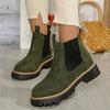 Winter New Suede Women's Ankle Boots Platform Shoes Casual Chelsea Boots Fashion Motorcycle Short Boots for Women