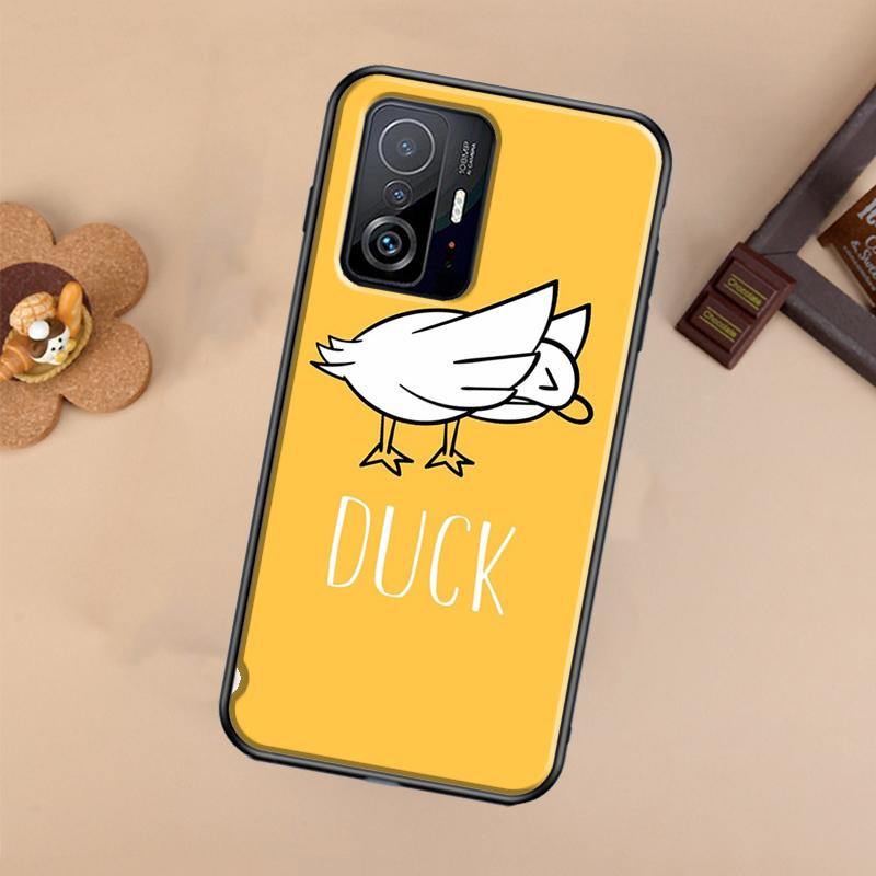 Смешной Мультяшный Чехол-Утка Для Xiaomi 14T 11T 12T 13T Pro 13 14 Ultra POCO X7 Pro X3 X5 F3 F5 F6 M6 X6 Pro Чехол
