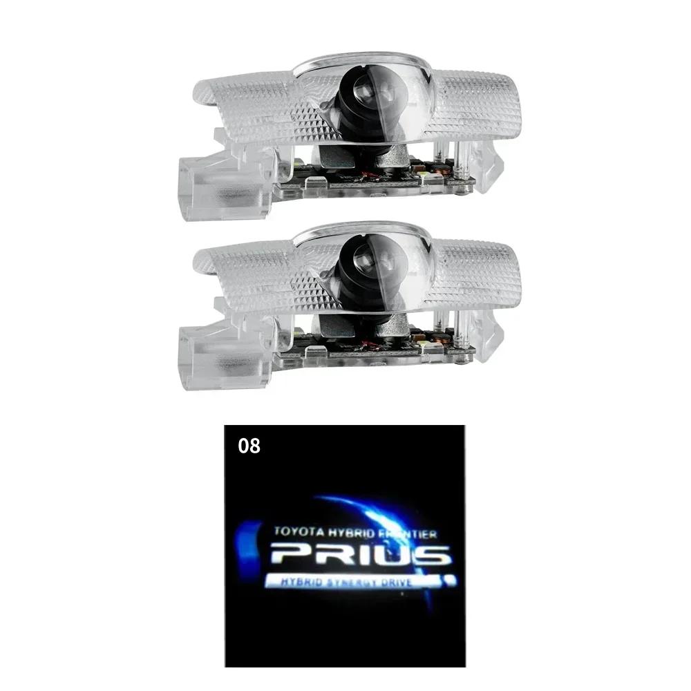 Toyota 2026 New Hub Caps 2PCS Car LED Welcome Lamp with Toyota Logo Door Ghost Shadow Light Laser Projector Car Sticker