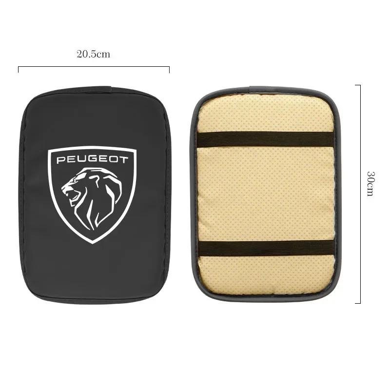 Car Center Console Armrest Cushion Leather Pad For Peugeot 408 4008 308 3008 Rifter 5008 508 2008 208 301 FS RCZ 407 108 608 107