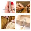Professional Leather Wooden Handle Awl Tool Stitching Sewing Hand Tools Accessories Pin Punching for Leather Pouch Hole
