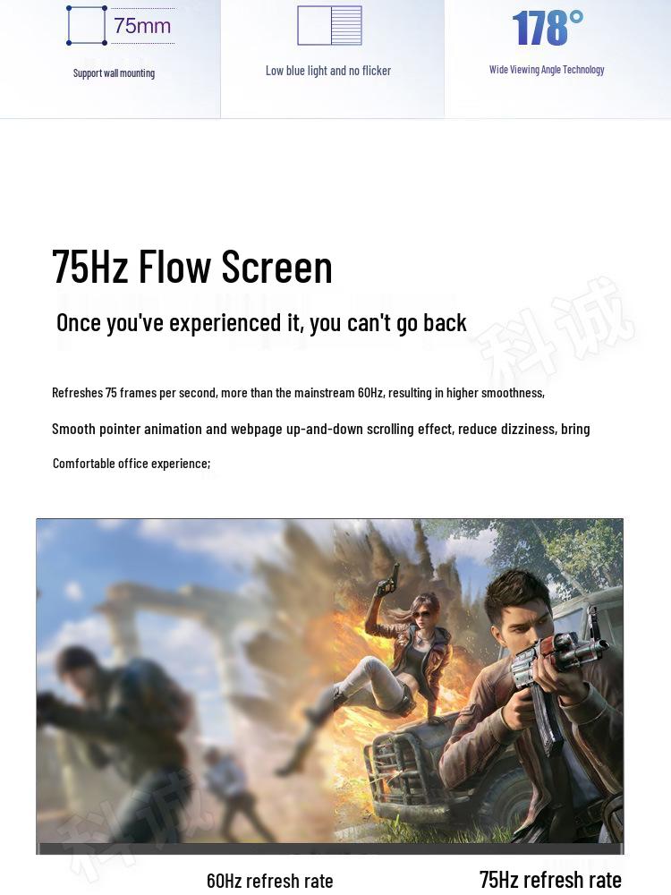 24" HD LCD IPS монитор с интерфейсом DVI (Доступны в 19"/22"/27")