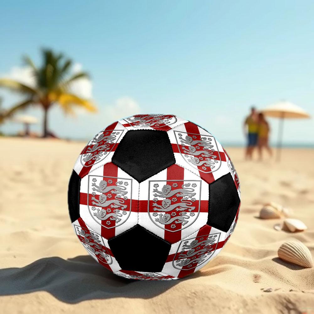 1pc England National Football Team Soccer Ball Size 5 Indoor Soccer Ball Fashion Colorful Backyard Game - Great For Sports Fans Gift HE24