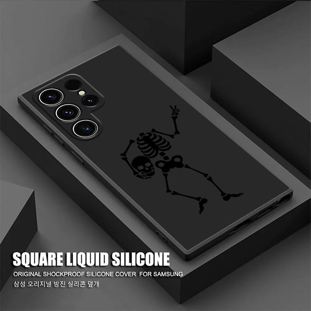 Skull Head Bone Street Dance Phone Case For Samsung Galaxy S26 Ultra Cases S25 FE S24 S23 S21 Ultra S20 S24FE S22 S26 Plus Cover