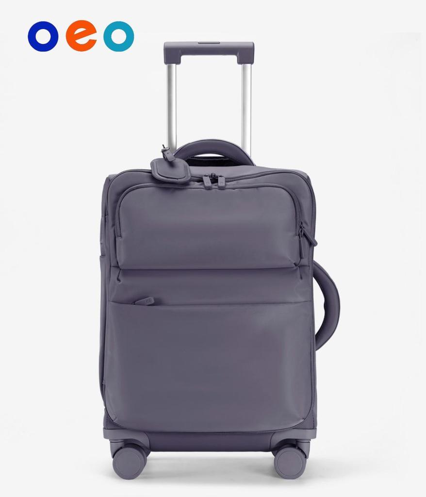 Женский сверхлегкий дорожный чемодан ручной клади 2025 года: Тканевый чемодан 20 дюймов с замком, доступен вариант 24 дюйма.