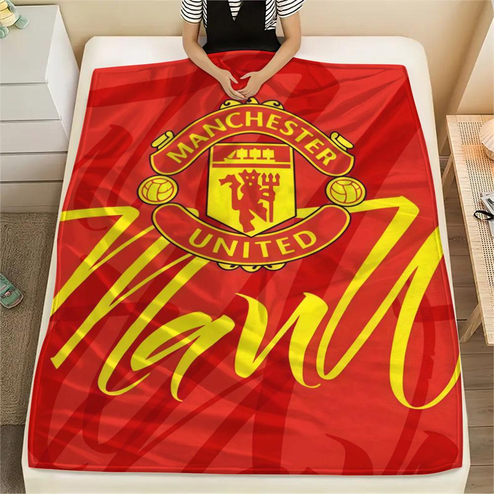 Man Utd Print FlAannel Blanket, High quality Comfortable for All Seasons, Home Decor, Warmth and Comfort