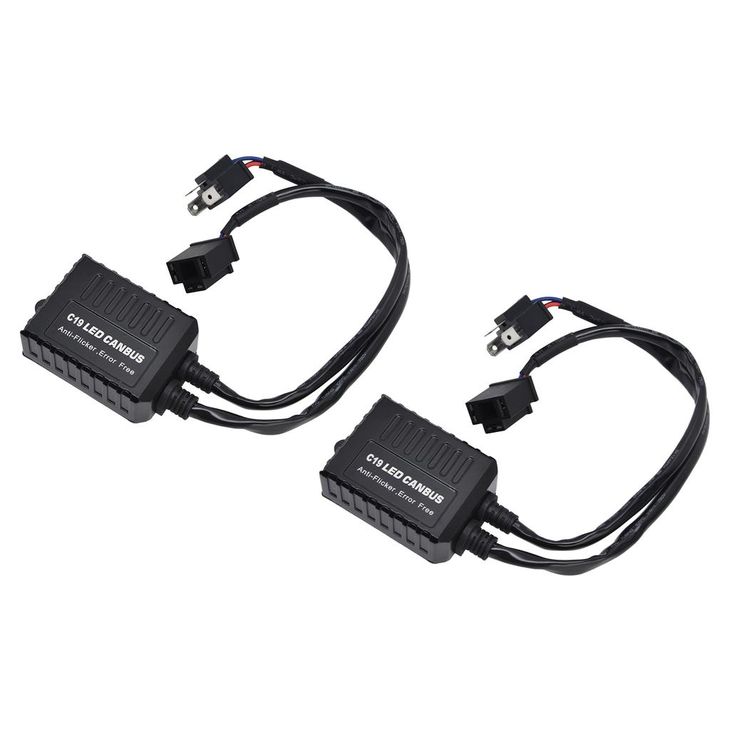 2 шт. светодиодный декодер Canbus C19 H4 универсальный антимерцающий жгут фильтр аксессуар для лампы фары