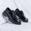 2024 Men British Casual Leather Platform Tooling Oxfords Shoes Thick Tottom Designer Outdoor Loafers Mens Round Toe Dress Shoes