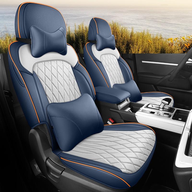 Современный универсальный чехол на автомобильное сиденье MUFASA, полная кожаная обивка, подходит для 23 моделей, подушка для четырех сезонов.