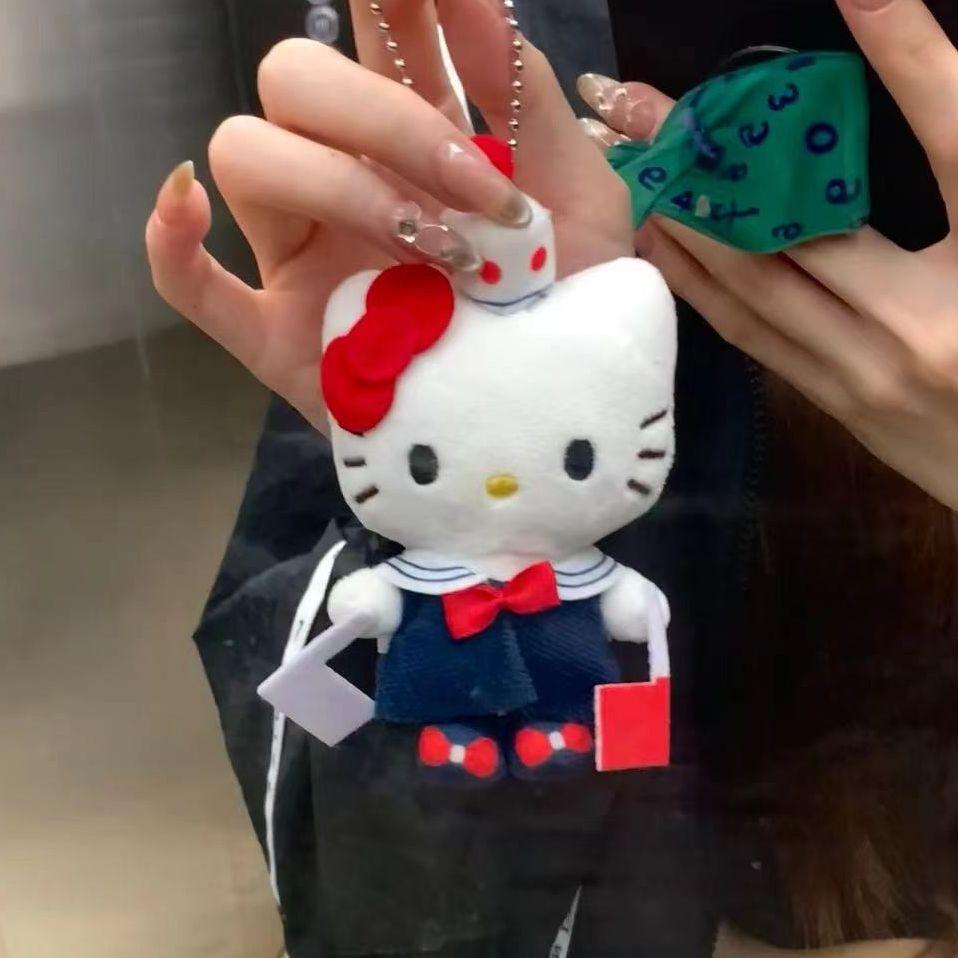 Шарм-брелок для сумки Hello Kitty темно-синий Очаровательный брелок-ключница с котенком Kt Аксессуар для сумок