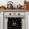 Black Paw Farmhouse Kitchen Towels Decor Gifts for Women Pet Lovers, A House is Not A Home Without Paw Prints Decorative Bathroom Towels, Funny Dish