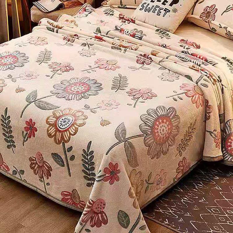 Скандинавское одеяло для кровати, пушистые пледовые одеяла на диване, однотонные покрывала, декоративные одеяла из кораллового флиса королевского размера