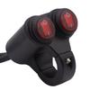 Motorcycle Headlight Handlebar Spotlight Double Flash Switch for 7/8'' 22mm Handlebar Modified Waterproof with Indicator Light Aluminum Alloy