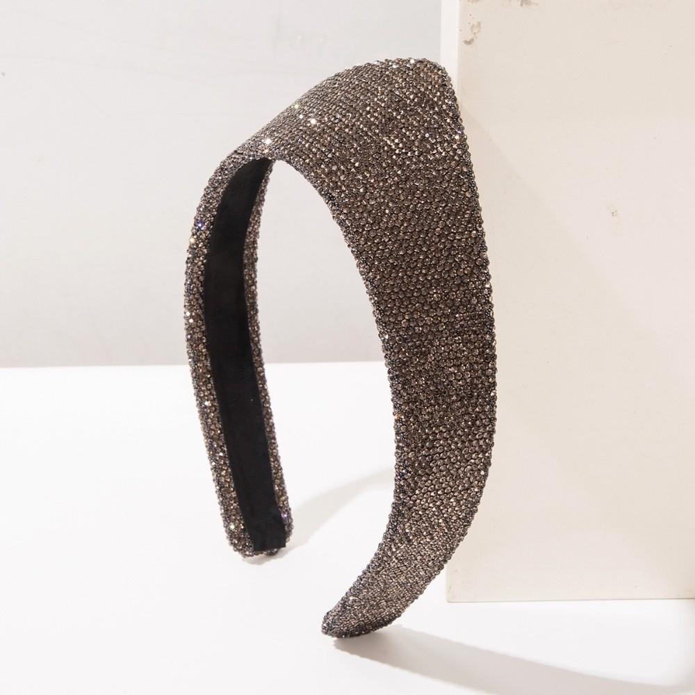 Ultra Sparkly Diamond Crown Headband Retro Baroque Sparkly Hair Hoop For Women
