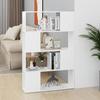 VidaXL Bookcase-Room Divider White 80x24x124.5 Cm Chipboard