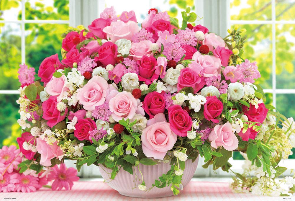 In 1000 Piece Jigsaw Puzzle Bouquet of Tokimeki X [Made Japan] (49 72cm) 61-450