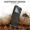 For iPhone 16 Pro Case Silicone+Metal Kickstand Anti Drop Three-Layer Protection Cover
