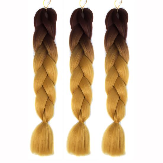 Wig Gradient African Blackman Braid Cosplay for Ladies Extension Long Supplies Plaited Faux Hair