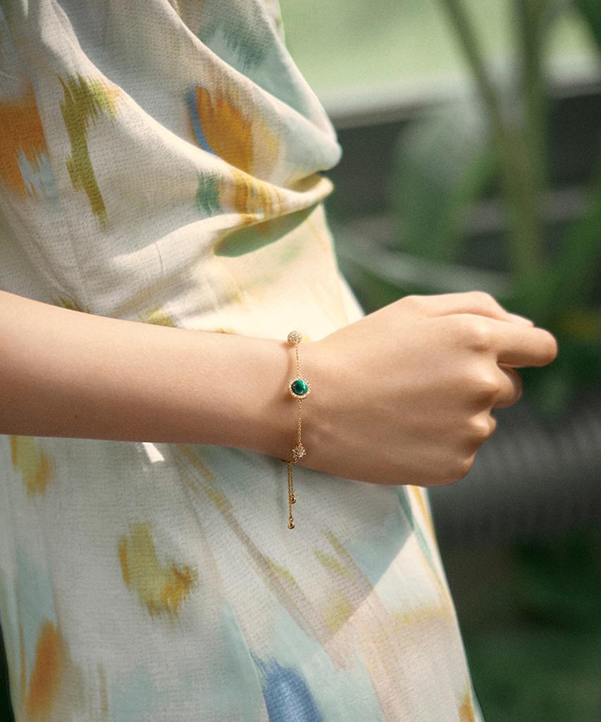 Lola Rose Heliocentric Malachite Gemstone Pendant Women'S Bracelet