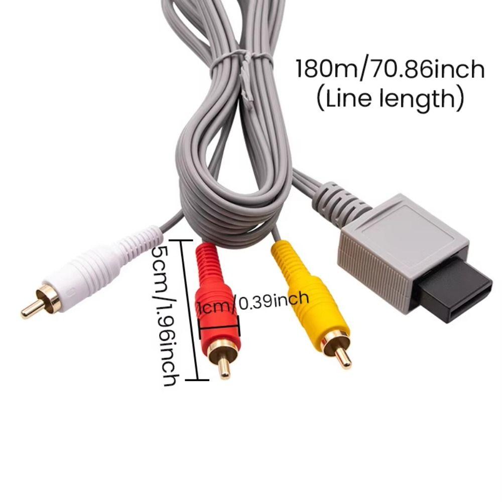 Fast Charging AV Cable for Wii Wii U 3 in 1 Audio Video TV Connector Cable USB TO SP