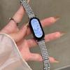 Luxury Diamond Watch Strap for Mi Band 8 9 10 Women Jewelry Metal Watch Bracelet for Mi Band 8Pro 9 Pro Redwatch 6 5 4 Correas